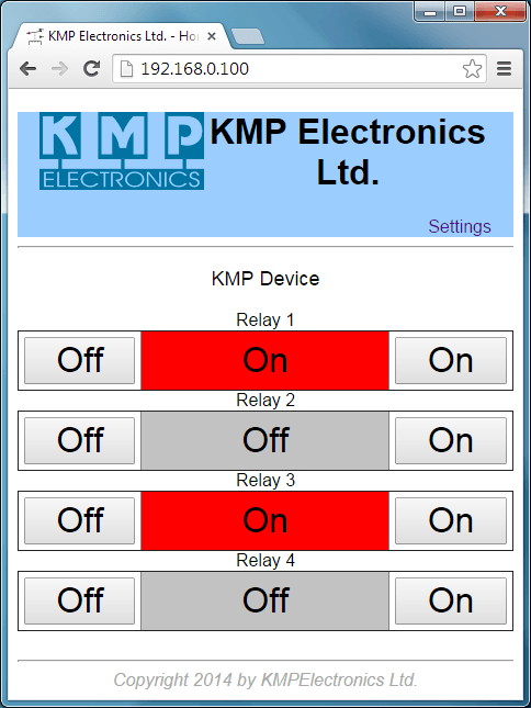ProDino Ethernet Project Internet relay