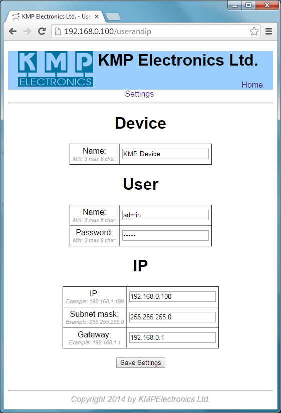 ProDino Ethernet Project Internet relay